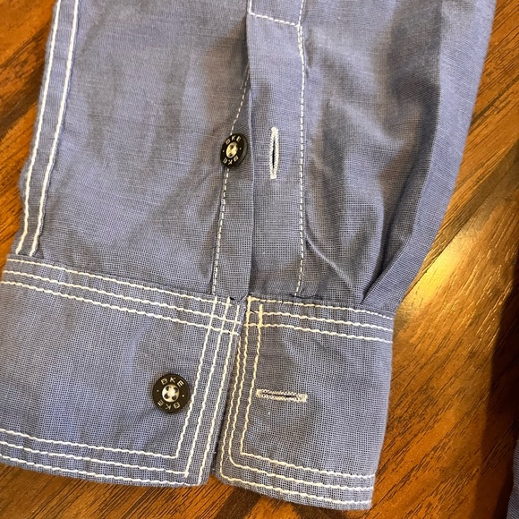 BKE western men’s shirt XL button down up blue purple lightweight cowboy nice! - Picture 2 of 10